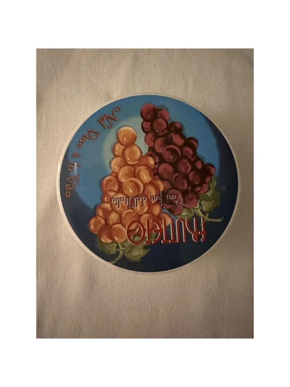 Pottery Barn Frutteto Grape Art Coasters Set of 4